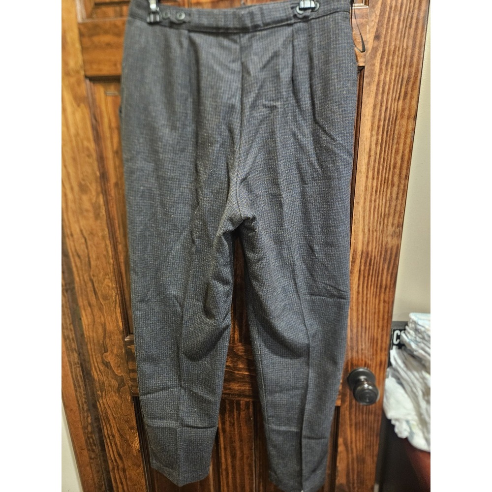 Woolrich Vintage 80s 90s Slacks Pants Women Size 14 Pleated Army Green Wool